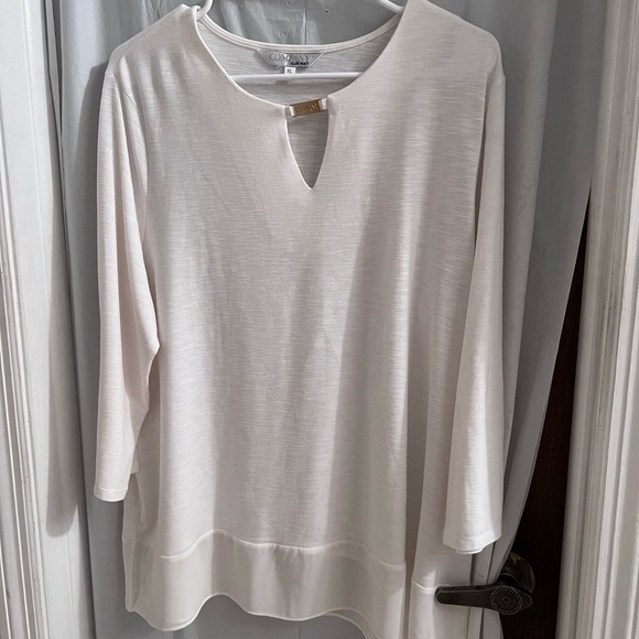 COMPANY Ellen Tracy white blouse size xl - Picture 1 of 4